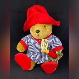 Vintage Paddington Bear 15" Plush Christmas Holiday Kids Gifts Candle Pajamas
